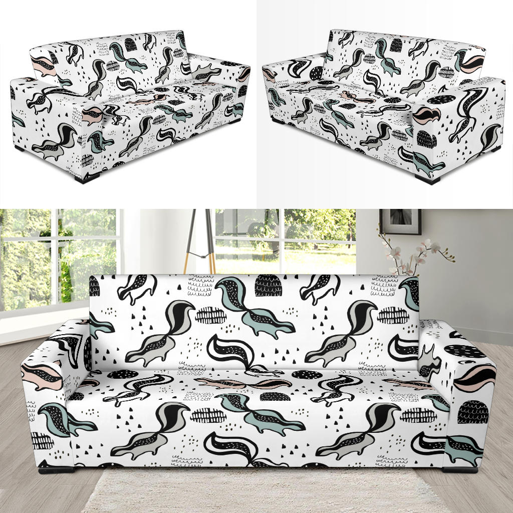 Skunk Print Design LKS303 Sofa Slipcover