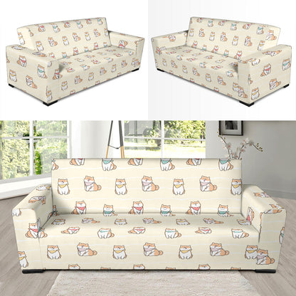 Shiba Inu Print Design LKS306 Sofa Slipcover