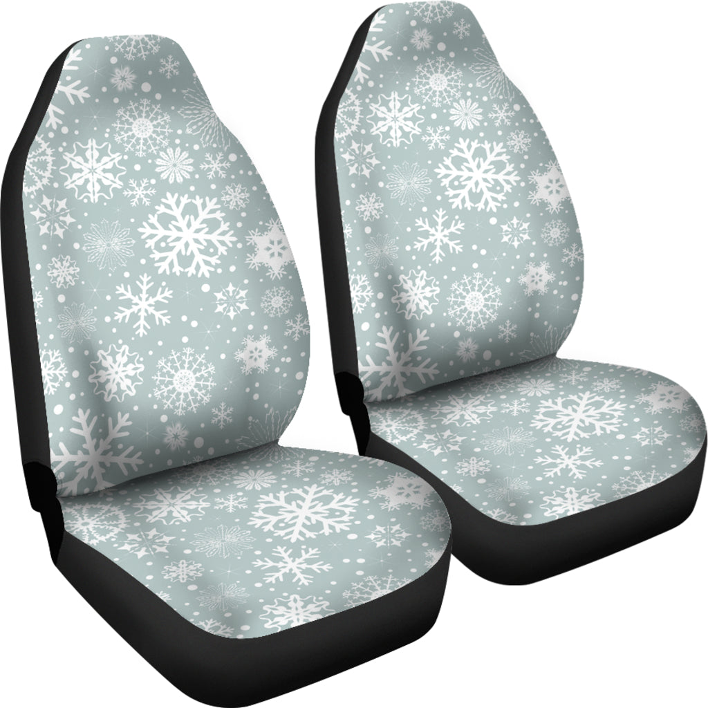 Snowflake Print Design LKS303 Car Seat Covers