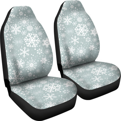 Snowflake Print Design LKS303 Car Seat Covers