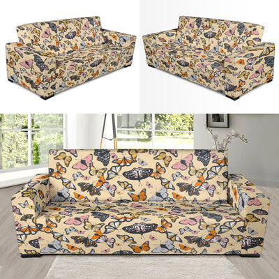 Butterfly Pattern Print Design 04 Sofa Slipcover