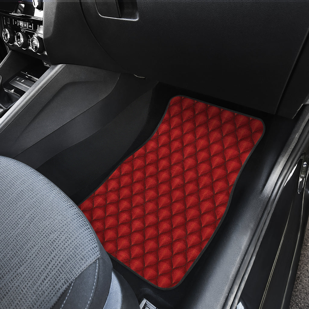 Dragons Red Skin Texture Car Floor Mats Front Back