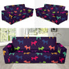 Schnauzers Pattern Print Design A05 Sofa Slipcover