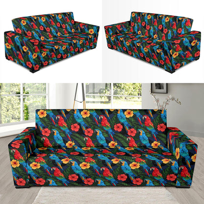Parrot Pattern Print Design A01 Sofa Slipcover