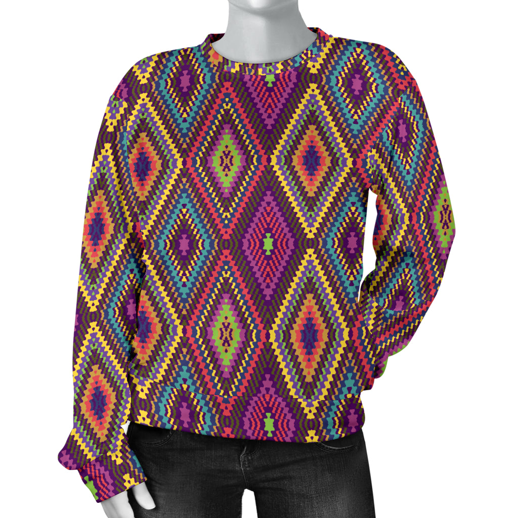 Southwestern Print  Women Long Sleeve Sweatshirt