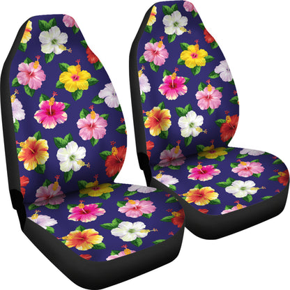 Hibiscus Colorful Print Design LKS301 Car Seat Covers