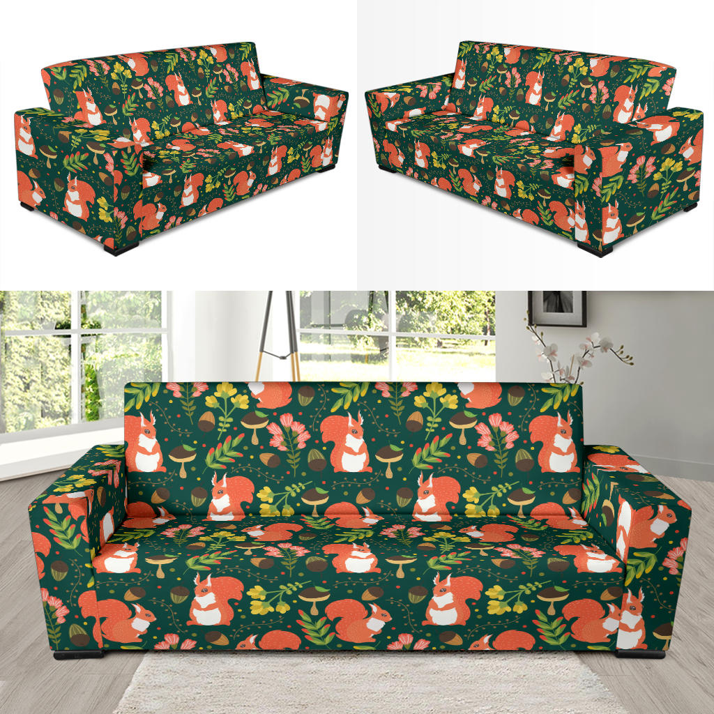Squirrel Print Design LKS302 Sofa Slipcover
