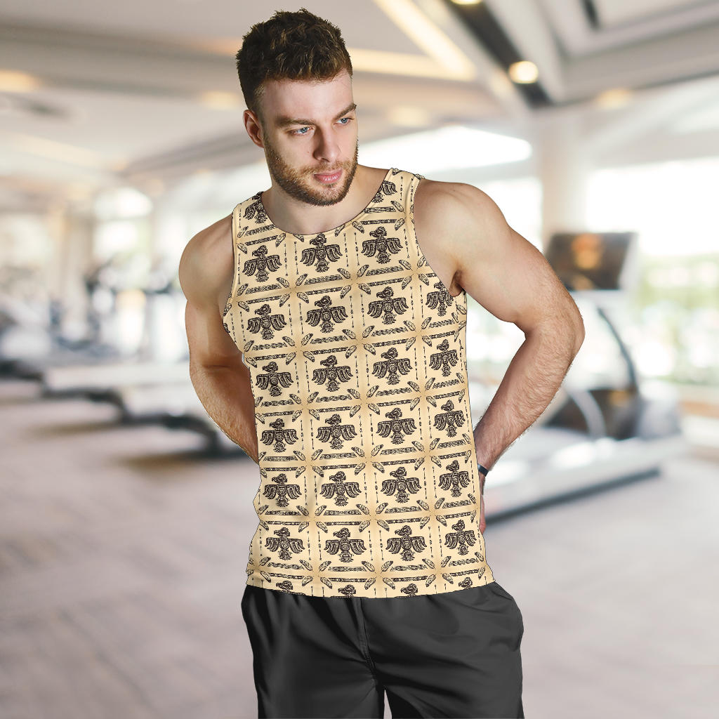 Native American Themed Design Print Men Tank Top