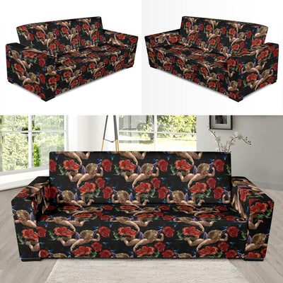 Cupid Pattern Print Design 05 Sofa Slipcover