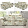 Owl Pattern Print Design A03 Sofa Slipcover