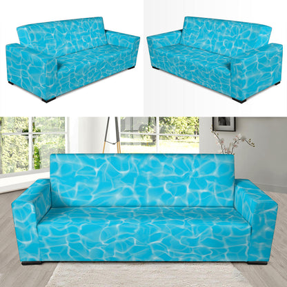 Swimming Pool Texture Print Design LKS301 Sofa Slipcover