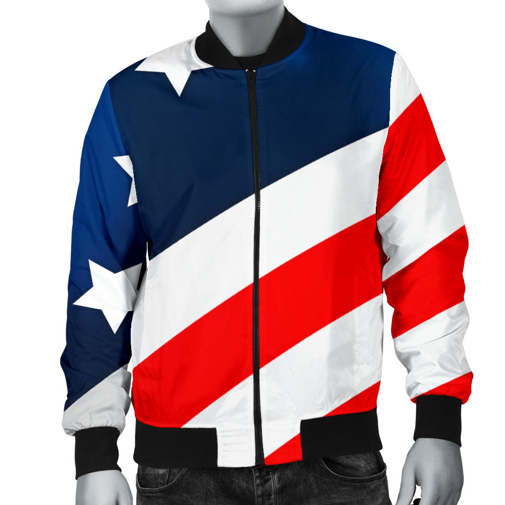 American flag Style Men Bomber Jacket