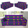 Mardi Gras Pattern Print Design 02 Sofa Slipcover