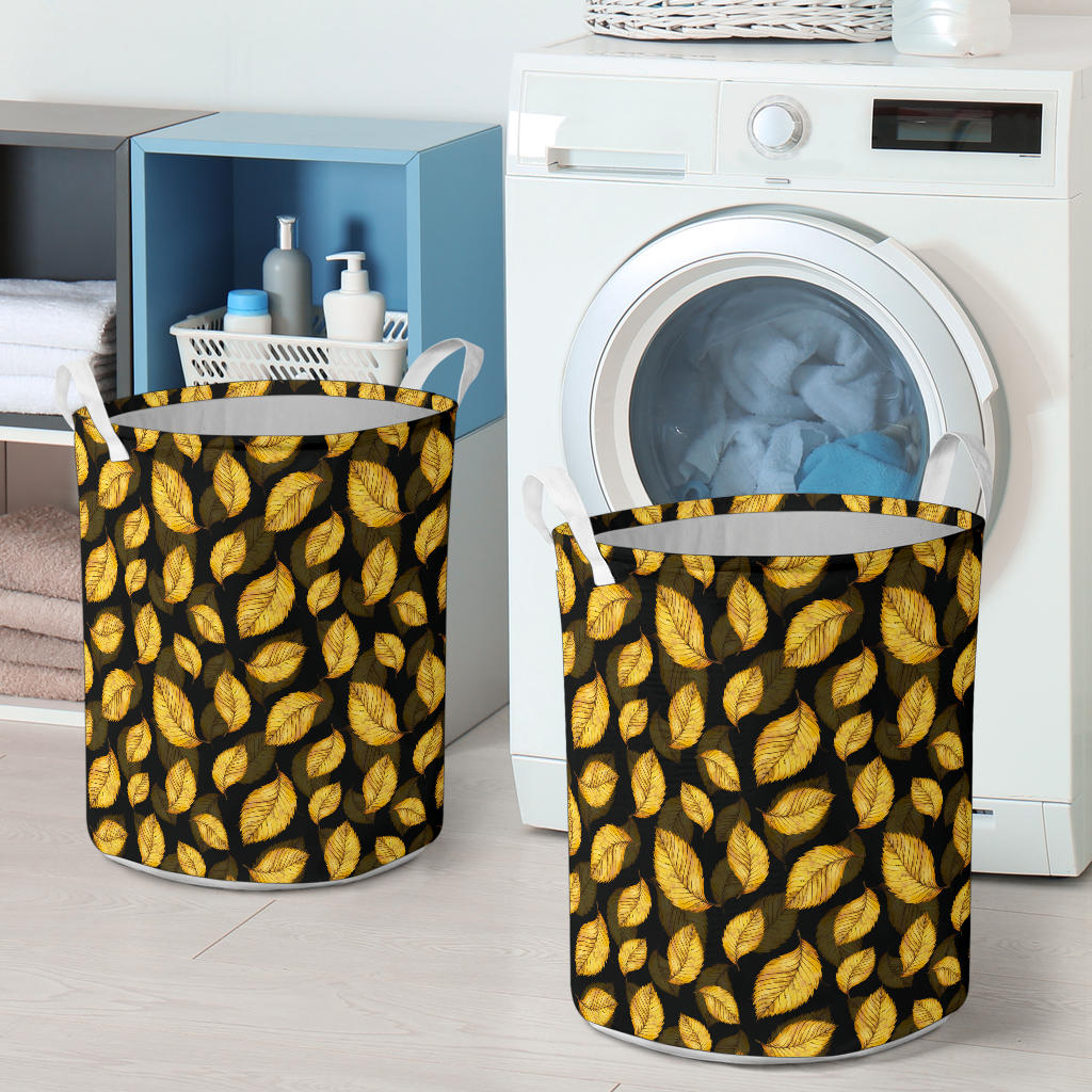 Elm Leave Summer Print Pattern Laundry Basket