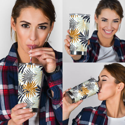 Colorful Tropical Palm Leaves Tumbler
