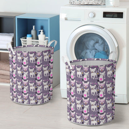 Chihuahua Happy Pattern Laundry Basket