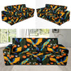 Macaw Pattern Print Design 03 Sofa Slipcover