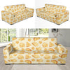 Cheese Pattern Print Design 01 Sofa Slipcover