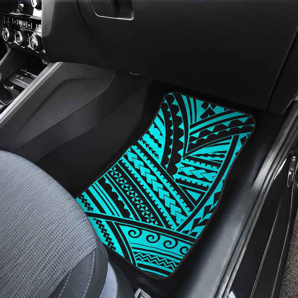 Polynesian Tribal Car Floor Mats Front Back