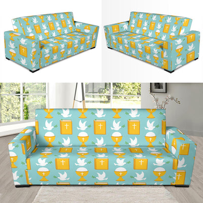 Christian Pattern Print Design 02 Sofa Slipcover