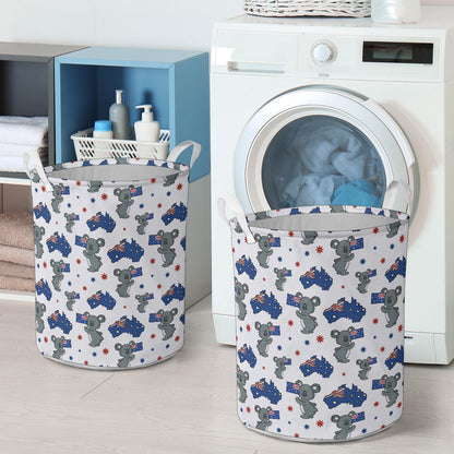 Koala Australia Day Themed Design Laundry Basket
