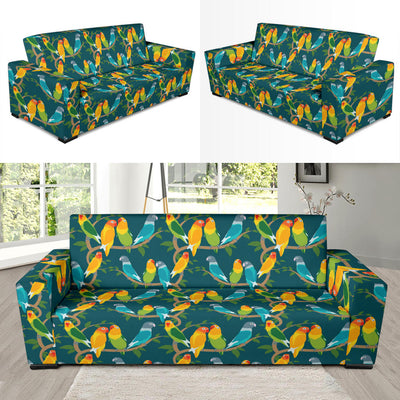 Lovebird Pattern Print Design 02 Sofa Slipcover