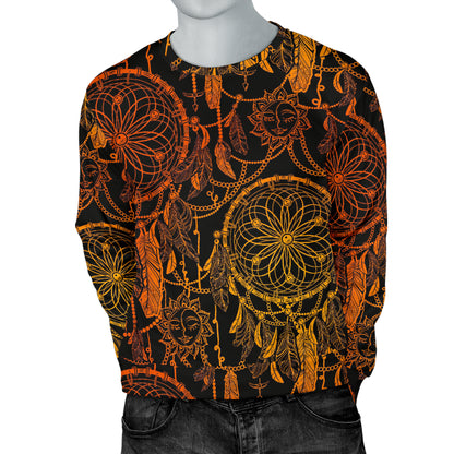 Dream catcher Sun and Moon Men Long Sleeve Sweatshirt