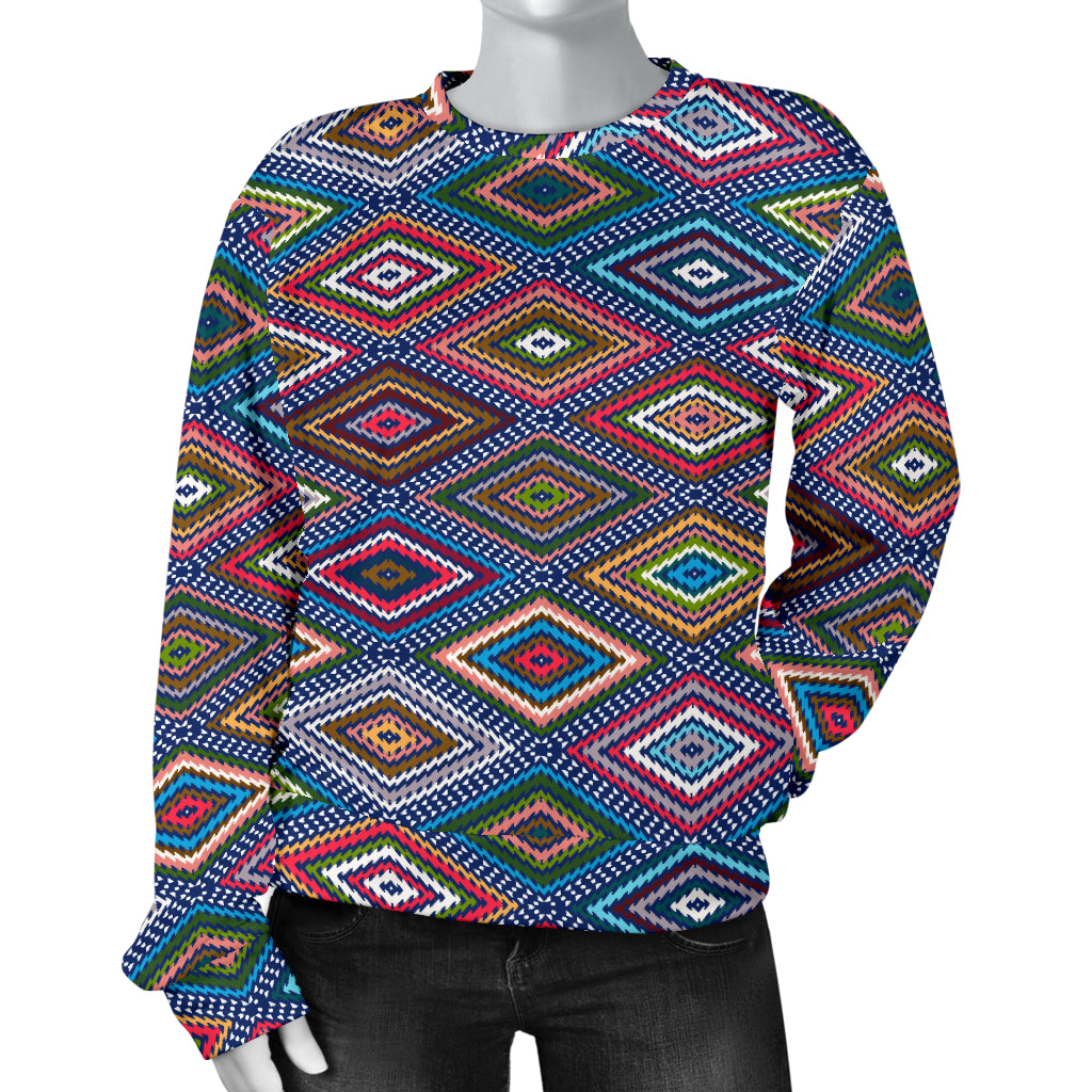 Southwestern Design Women Long Sleeve Sweatshirt