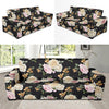 Rose Pattern Print Design A01 Sofa Slipcover