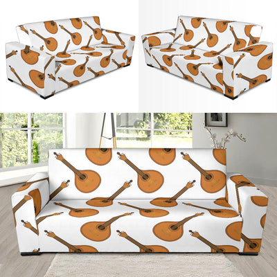 Mandolin Pattern Print Design 01 Sofa Slipcover