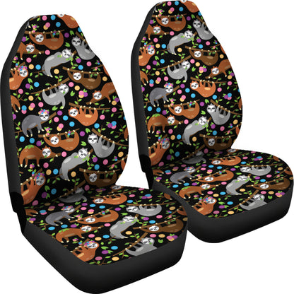 Sloth Print Design LKS306 Car Seat Covers