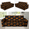 Poop Emoji Pattern Print Design A01 Sofa Slipcover