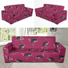 Emu Pattern Print Design 02 Sofa Slipcover