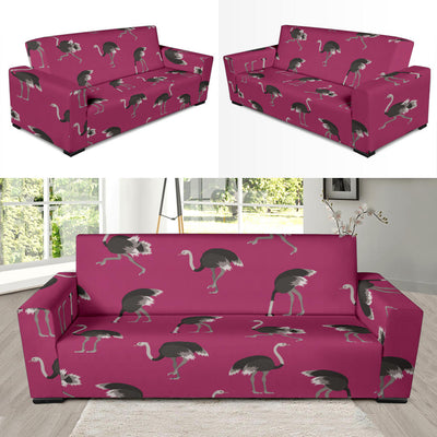 Emu Pattern Print Design 02 Sofa Slipcover