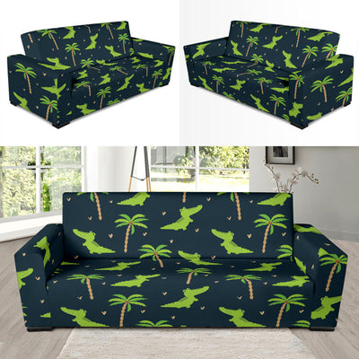 Alligator Pattern Print Design 02 Sofa Slipcover