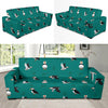 Puffin Pattern Print Design A02 Sofa Slipcover