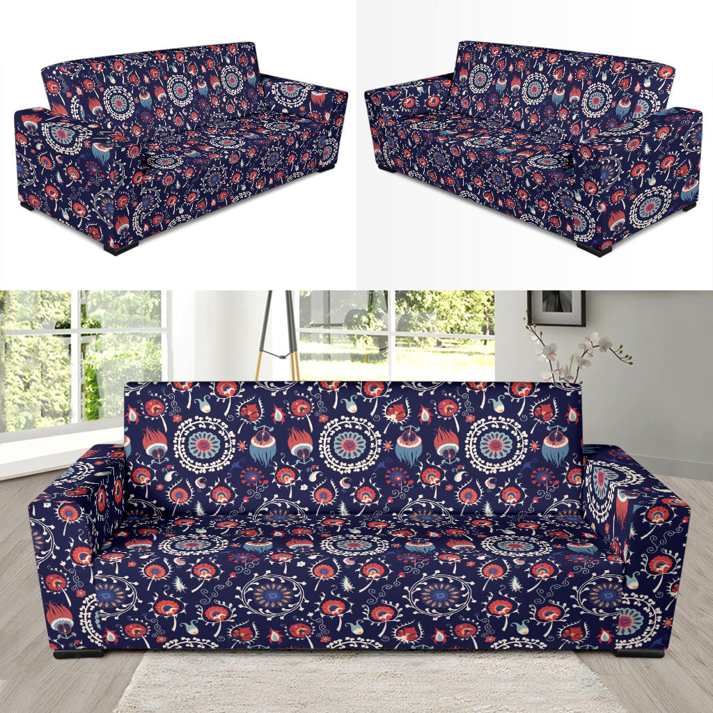 Suzani Print Design LKS305 Sofa Slipcover