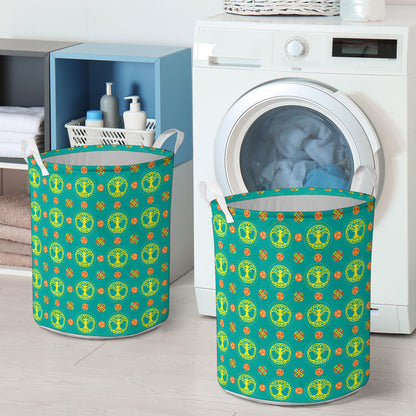 Celtic Tree of Life Print Pattern Laundry Basket