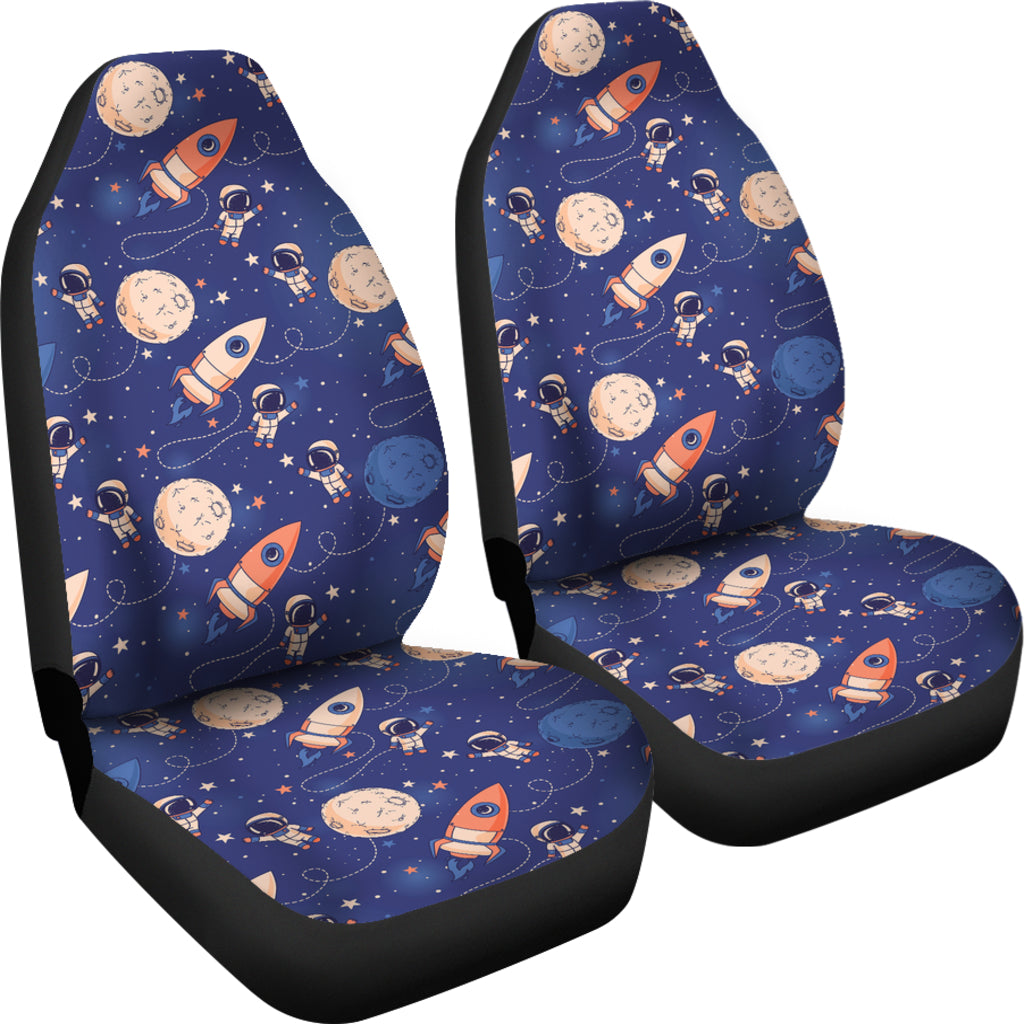 Space Astronaut Rocket Print Design LKS304 Car Seat Covers