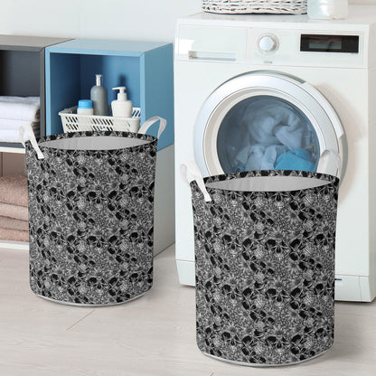 Skull Tattoo Design Print Laundry Basket
