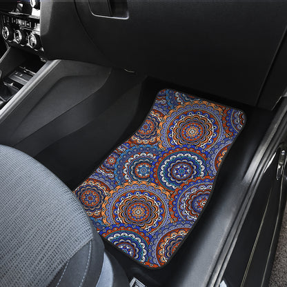 Mandala Boho Chic Design Print Car Floor Mats Front Back