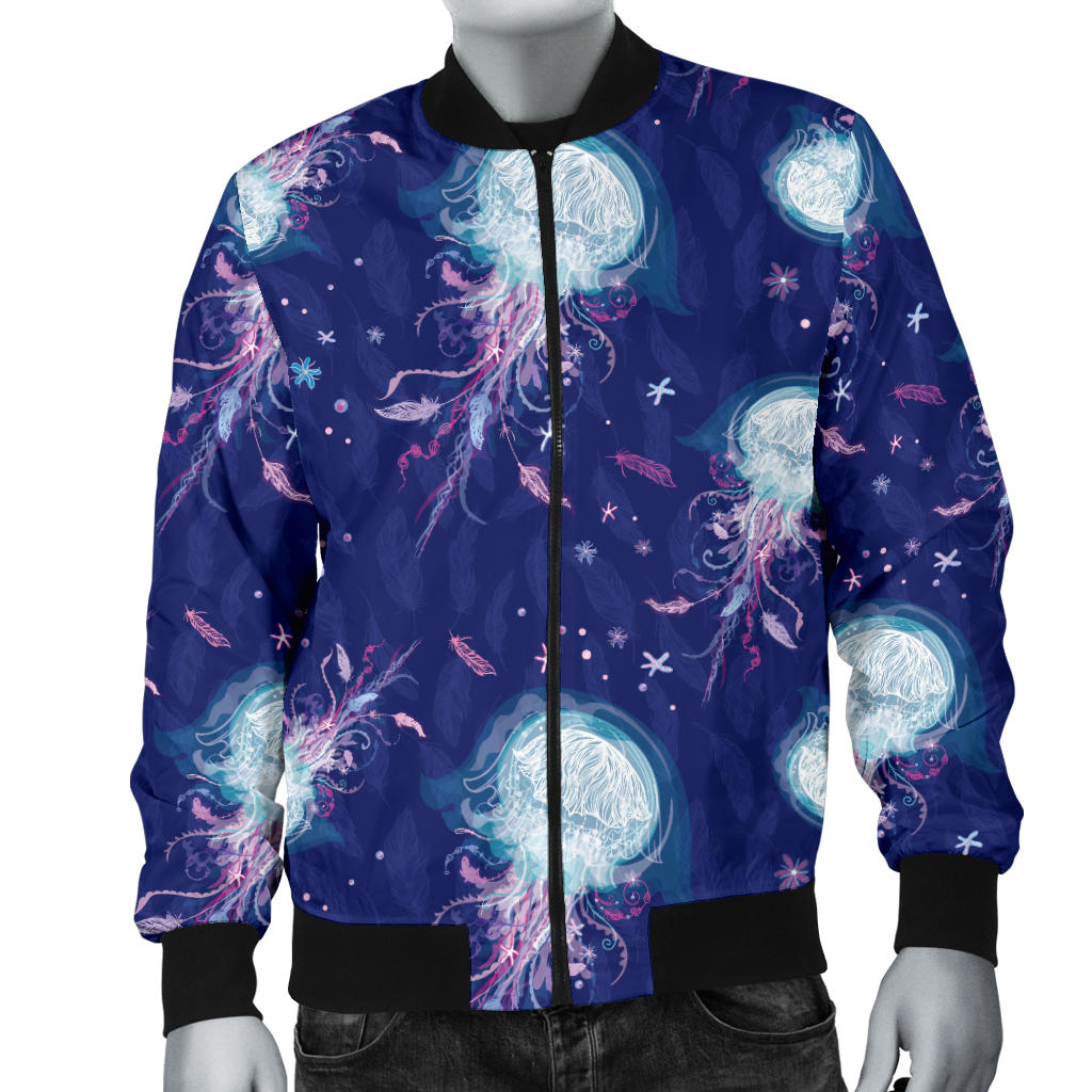 Jellyfish Cute Design Men Bomber Jacket