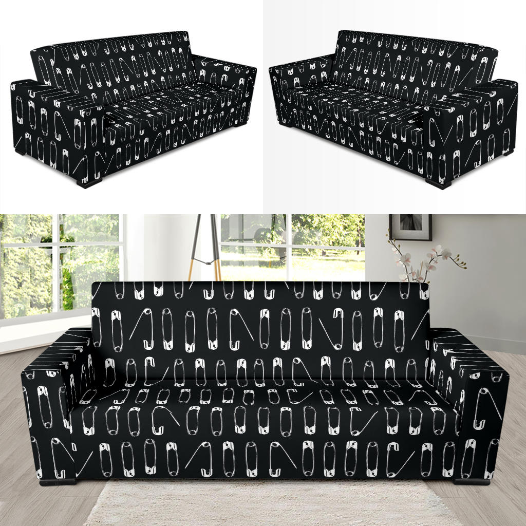 Safety Pin Print Design LKS302 Sofa Slipcover