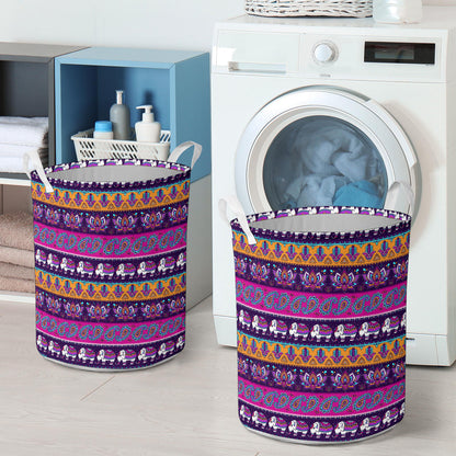 Boho Indian Style Pattern Laundry Basket