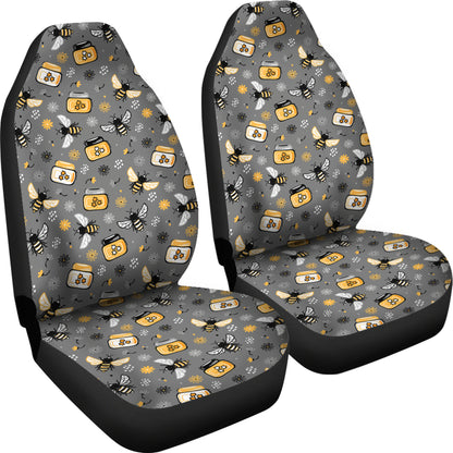 Honey Bee Print Design LKS301 Car Seat Covers