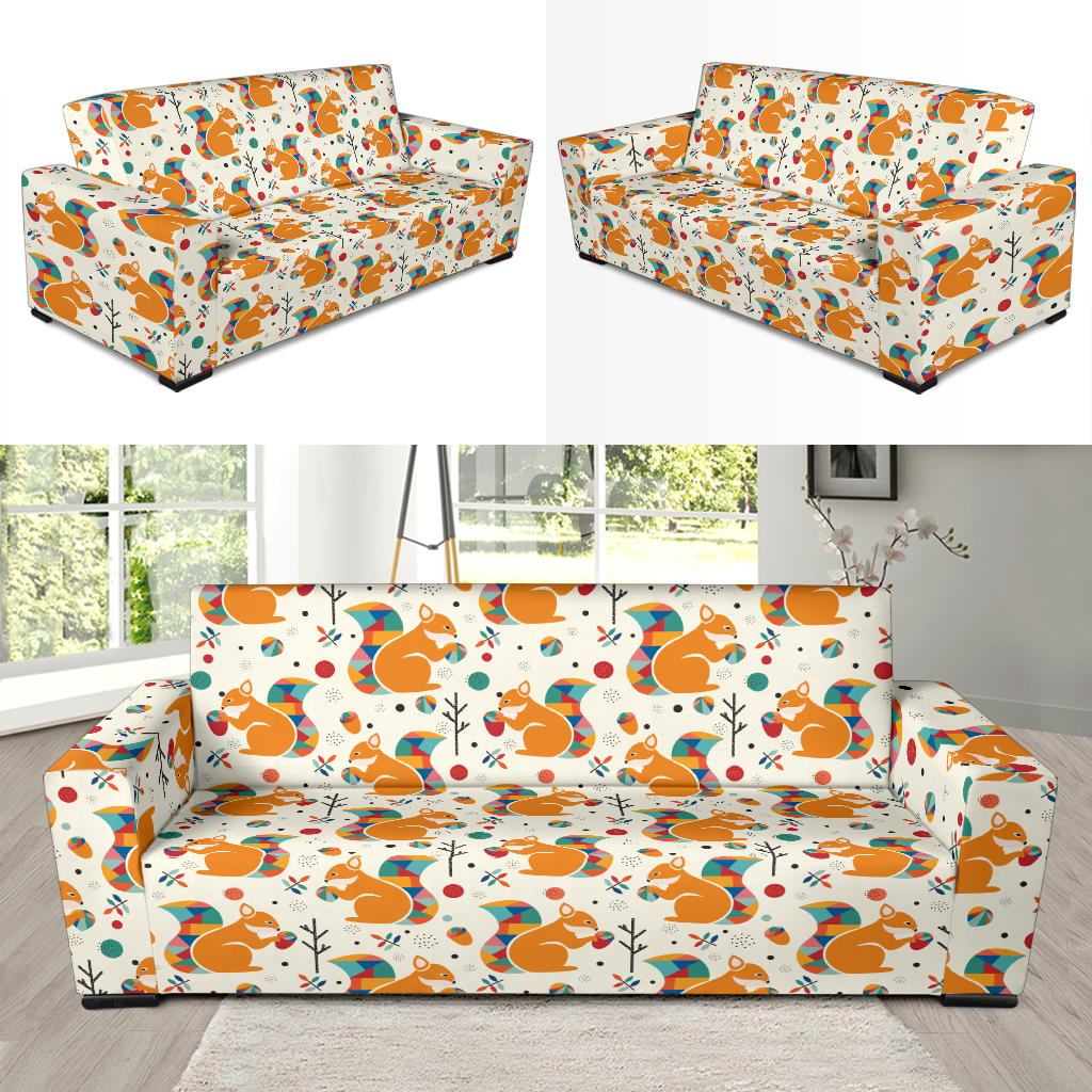 Squirrel Print Design LKS304 Sofa Slipcover