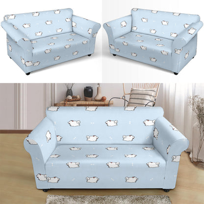 Samoyeds Print Design LKS302 Loveseat Couch Slipcover