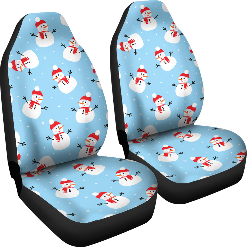 Snowman Print Design LKS305 Car Seat Covers