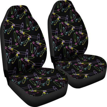 Safety Pin Print Design LKS304 Car Seat Covers