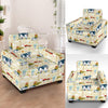 Cow Farm Design Print Armchair Slipcover